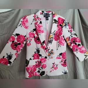 NYCC Floral Pink and White Blazer